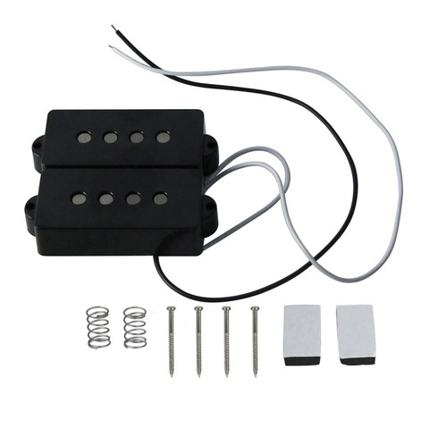 FLEOR Open Alnico 5 PB P Bass Pickup Humbucker Pickup Alnico V Black for 4 String P Bass Replacement ► Photo 1/1