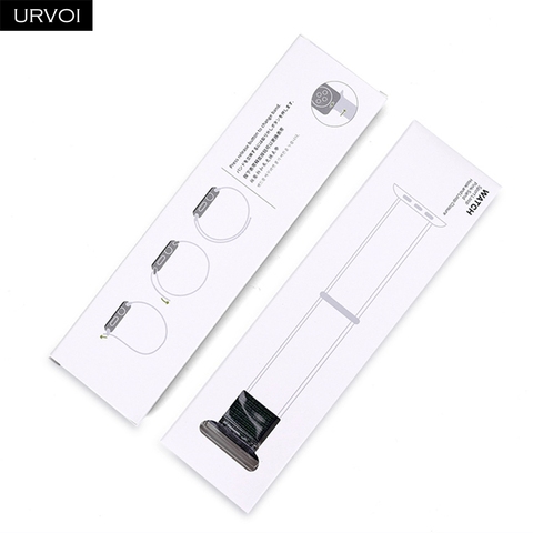 URVOI retails sale box for Apple Watch milanese loop sport loop silicone band paper box with plastic inner 3 pcs gift packaging ► Photo 1/5