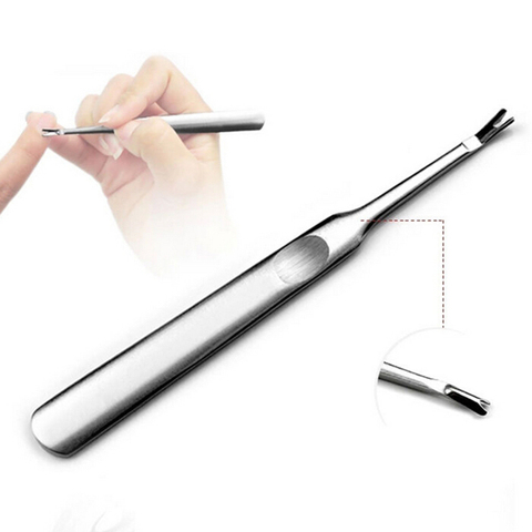 High Quality Stainless Steel Cuticle Pusher Trimmer Remover Pedicure Manicure Nail Art Tools ► Photo 1/6
