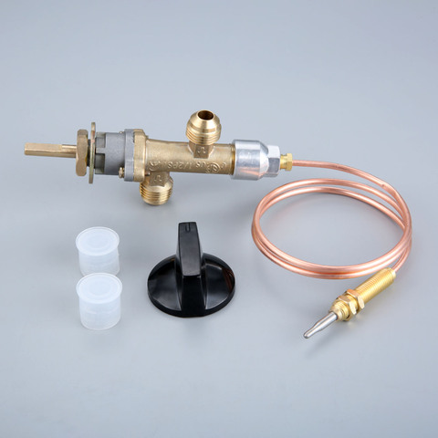 Propane lpg gas fire pit control safety valve flame failure device cock gas heater valve with thermocouple and knob ► Photo 1/6