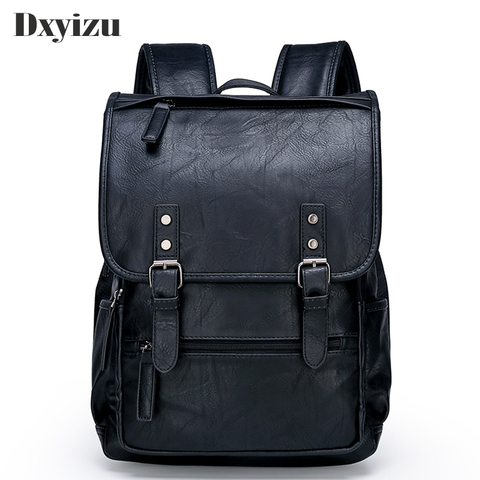 Fashion Men Casual Backpack Travel Schoolbag Man Large Capacity Teenager Luxury Bag Mochila Genuine Leather Laptop Backpacks ► Photo 1/6