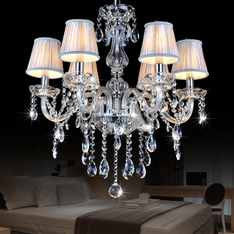 New European Led candlestick crystal chandelier for living room lustre de cristal modernos wedding dinner ceiling chandelier ► Photo 1/2