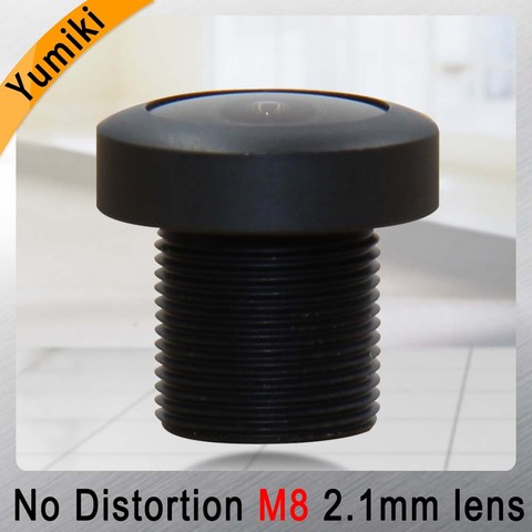 Yumiki 2.1mm M8 Lens 1/3 Inch 5MP IR F1/2.2 No Distortion lens for cctv camera Wide angle 151degree ► Photo 1/4