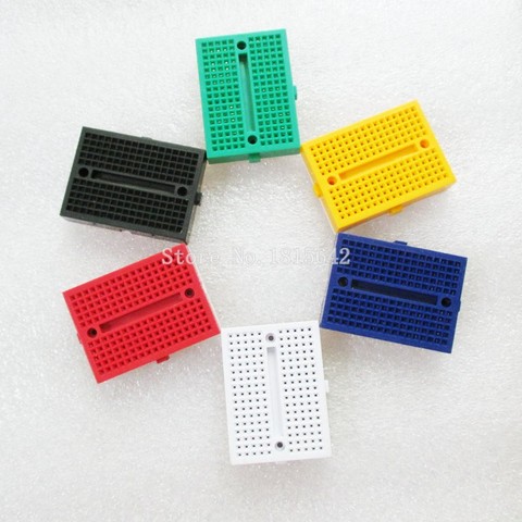 5PCS/Lot SYB-170 Mini Solderless Prototype Experiment Test Breadboard 170 Tie-points 35*47*8.5mm ► Photo 1/3