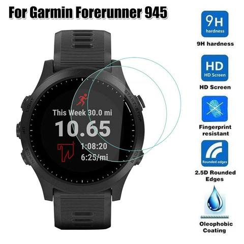 Ultra Thin 9H Tempered Glass Screen Protector Protective Film Cover For Garmin Forerunner 945 Watch Cover Clear Anti-Shatter ► Photo 1/6