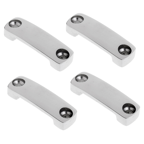 4 Pieces Polished 316 Stainless Steel Marine Boat Fender Lock Deck Fitting ► Photo 1/6