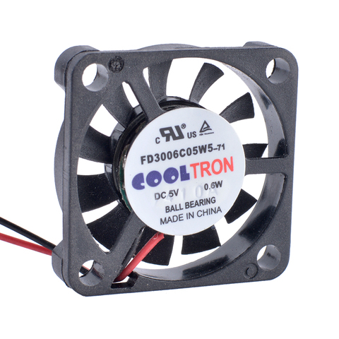 COOLING REVOLUTION FD3006C05W5 3006 30mm 30x30x6mm 5V 0.6W Ultra-thin micro cooling fan ► Photo 1/4