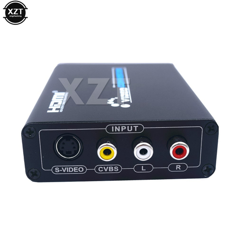 1PCS AV S-Video CVBS Converter Audio HDMI to S VIDEO+S S VIDEO Composite S VIDEO Switcher Adaptor Upscaler HD 3RCA for TV PC ► Photo 1/6