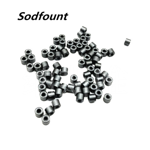 100pcs Hollow magnetic beads 3.5*3*1.5mm Two triode anti-interference magnetic ring Nickel zinc ferrite through magnetic flux ► Photo 1/1
