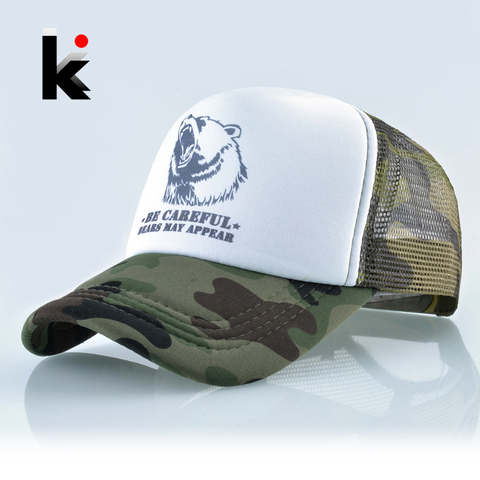2022 New Arrival Snapback Hat For Men Summer Breathable Mesh Baseball Cap Women Outdoor Camouflage Bone Casquette Trucker Gorras ► Photo 1/6
