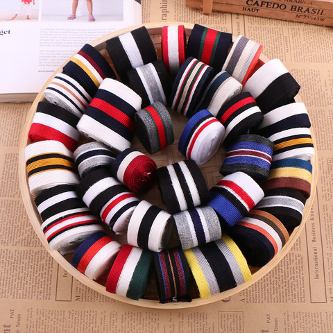 Soft Knitted Ribbon Clothing Decorative Strip Auxiliary Material Pants side ribbon striped ribbon ► Photo 1/4
