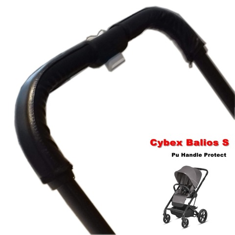 Baby Stroller Armrest Cybex balios s push bar Pu Protective Case Cover 28x24x12cm  Handle Wheelchairs Strollers Accessories ► Photo 1/6