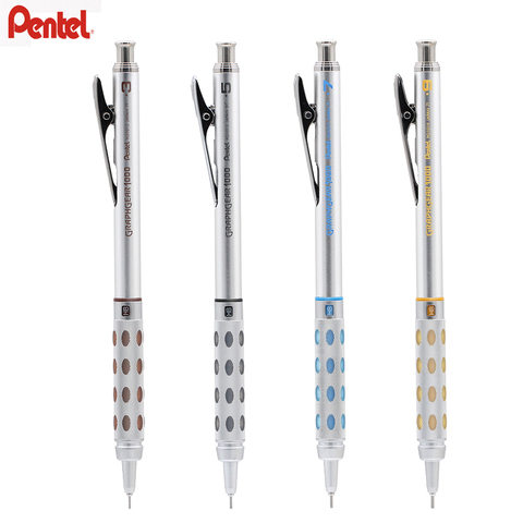 Pentel Graph Gear 1000 Mechanical Drafting Pencil With Eraser Metal Body 1pc Automatic Pencil Japanese 0.5 mm 0.3 mm 0.7 0.9 mm ► Photo 1/6