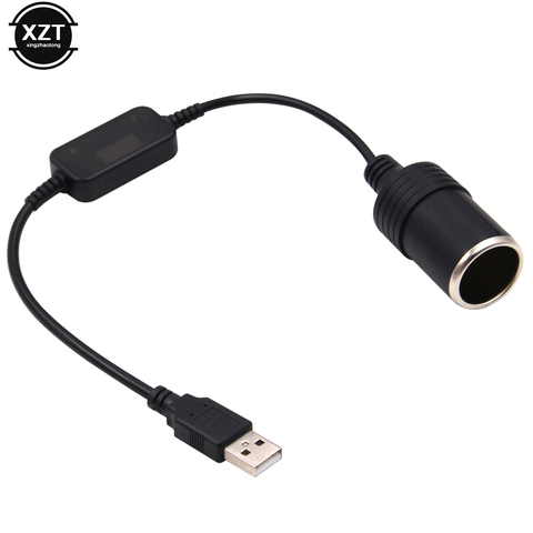 USB 5V To 12V Converter Adapter Wired Controller Car Cigarette Lighter Socket Plug Connector Adapter ► Photo 1/4