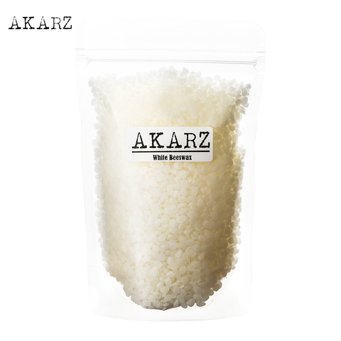 AKARZ Famous brand white Beeswax Pure Natural Cosmetic Grade Top Quality For DIY Lip Balms Lotions Candles Bees Wax Pastilles ► Photo 1/6