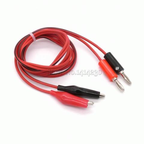 Wholesale 1Pcs 1meter Red and Black Alligator Testing Cord Lead Clip to Banana Plug for Multimeter Test ► Photo 1/1