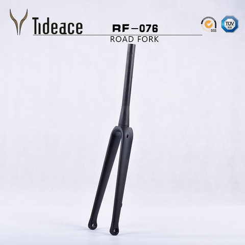 Disc brake Road Carbon fork Bike fork disc 700C Road Bicycle fork UD 1 1/2 tapered road front fork 15mm ultra light weight ► Photo 1/6