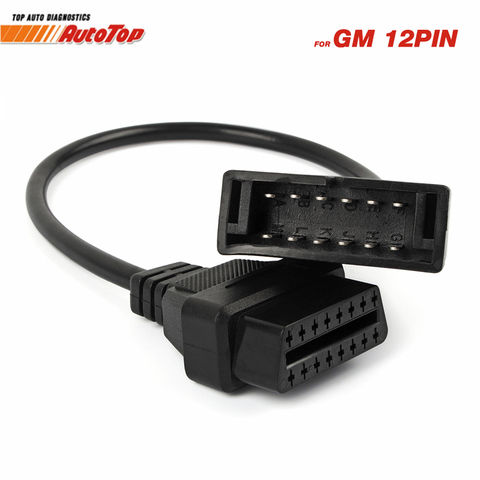 For GM12 OBD2 Adapter Cable for G-M 12 Pin to ODB2 16Pin Cable GM12 OBDII Connector OBD1 Auto Diagnosis Tool for GM 12 Pin 12Pin ► Photo 1/6
