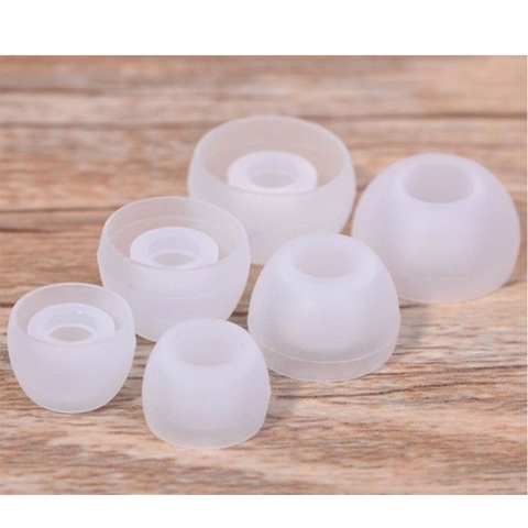 12 Pairs(S/M/L) Soft Clear Silicone Replacement Eartips Earbuds Cushions Ear pads Covers For Earphone Headphone ► Photo 1/3