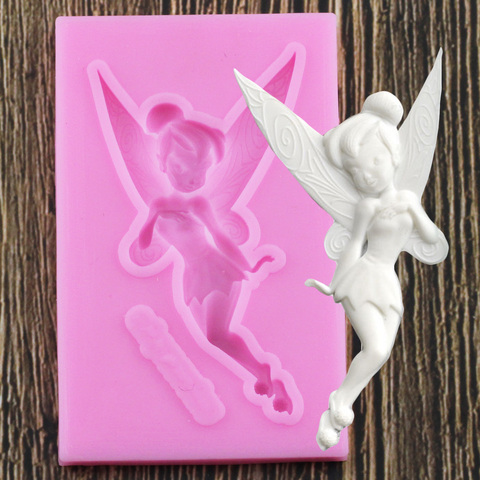 3D Childhood Flower Fairy Silicone Mold Gumpaste Chocolate Clay Candy Molds Fondant DIY Party Cake Decorating Tools ► Photo 1/6