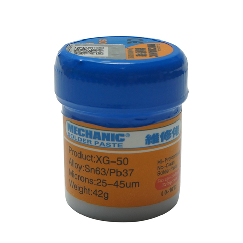 MECHANIC XG-50 Liquid Solder Paste 42g SN63/Pb37 Leaded SMD BGA