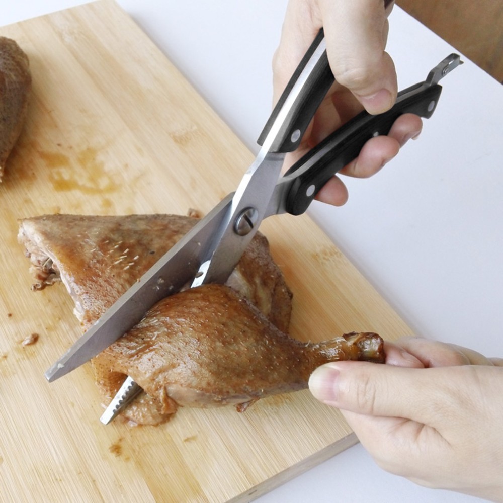 1pc Powerful Kitchen Scissors,Chicken Bone Scissors,Meat Cutting Scissors,Multifunction  Duck Fish Shears
