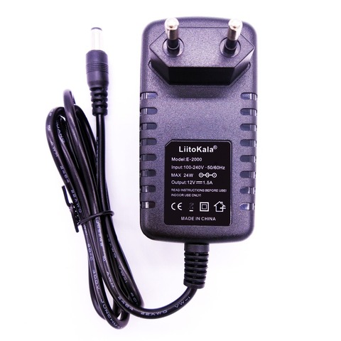 LiitoKala 12V 1.5A adapter for lii-260 lii-300, 12V 2A adapter for lii-400 lii-500 ,battery charger ► Photo 1/2
