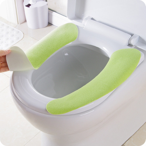 home Soft Comfortable Sticky Toilet Mat Bathroom  Washable warm toilet seat Cover ► Photo 1/6