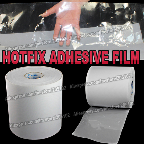 Hot fix paper tape 24 28 32CM wide iron on heat transfer film super adhesive quality for HotFix rhinestones crystals DIY tools ► Photo 1/3