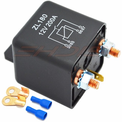 KH 200A High Power Car Relay 12V 24V Car Truck Motor Automotive Switch Car Relay Continuous Type Automotive Relay with Terminal ► Photo 1/6