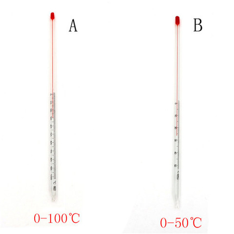 0 -50/100 Celsius Degree Glass Thermometer Home Brew Laboratory Red  Water Filled Thermometer Chemistry Glassware ► Photo 1/6