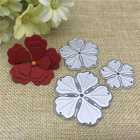 3pcs flower decoration Metal Cutting Dies Stencil Scrapbooking Photo Album Card Paper Embossing Craft DIY ► Photo 1/3