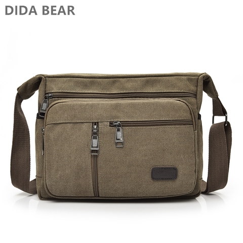 DIDABEAR Brand Canvas Cross body Bag Male Designer Large Capacity Leisure Men Shoulder Bags Fashion Purses Bolsas High Quality ► Photo 1/1