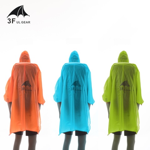 3F UL Gear Single Person Poncho Ultralight Hiking Cycling Raincoat Outdoor Awning Camping Tarp Sun Shelter 15D Silicone 210T ► Photo 1/6