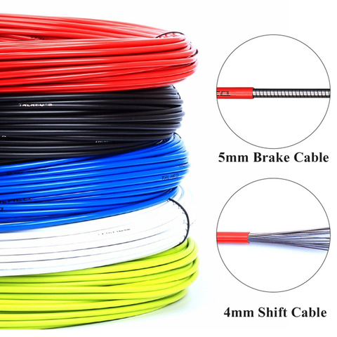 3m 4mm/5mm Bicycle Brake Cables Line Pipe Bike Shifters Derailleur Cable MTB Road Bike Shift Cable Wire Pipe High quality 6Color ► Photo 1/6