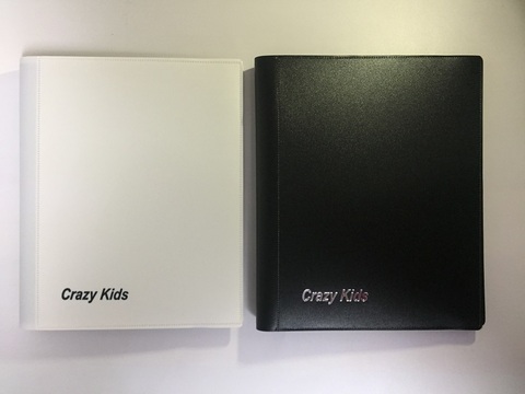 Carzy Kids Black/White Cards Album MGT Cards Book With Fixed Pages 4 Pockets Album Hold 160 Cards For Magic/PKM/FOW/YGO ► Photo 1/5