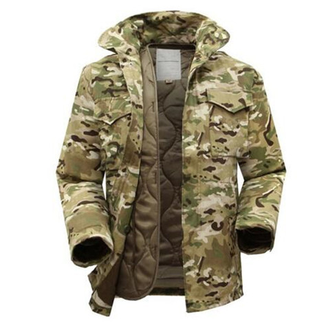 Winter Men Tactical Military Camouflage Jacket With Warm Detachable Inner Cotton Windbreaker Outdoor Field Hiking Camping Coat ► Photo 1/6