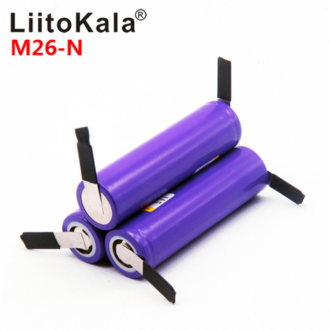 LiitoKala  M26-N 18650 2600mah 10A 18650 li-ion rechargeable battery power safe battery for scooter ► Photo 1/6