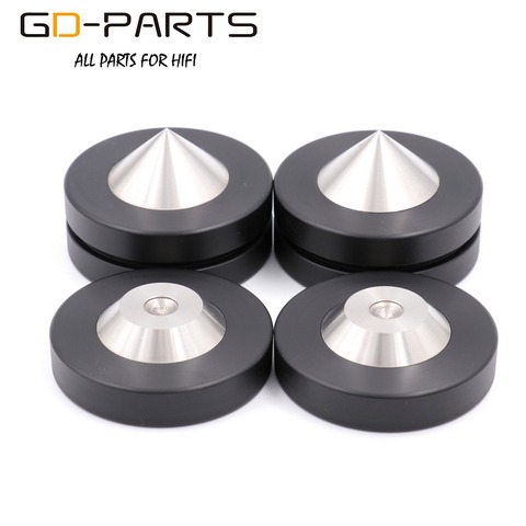 GD-PARTS Stainless Steel Graphite Speaker Spike Cone Hifi Audio AMP CD Studio Turntable Isolation Stand Feet Pad Floor Base 39mm ► Photo 1/6