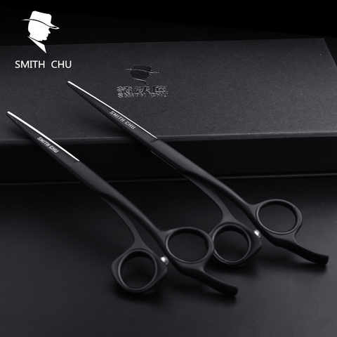 Smith Chu High Quality Hairdressing 6 Inch 440C Stainless Steel Professional Salon Barbers Cutting Scissor Hair Scissors Set ► Photo 1/6