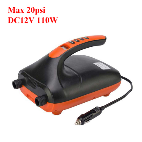 SUP 20 PSI Dual Stage Electric Air Pump 12V 110W Intelligent Inflatable Pump for Inflatable SUP Stand Up Paddle Surfing Board ► Photo 1/6