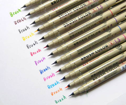 12/24 Colors Drawing Painting Marker Pen Metallic Color Pens For Black Paper  Art Supplies Brush Pen Stationery Material Escolar - Paint Markers -  AliExpress
