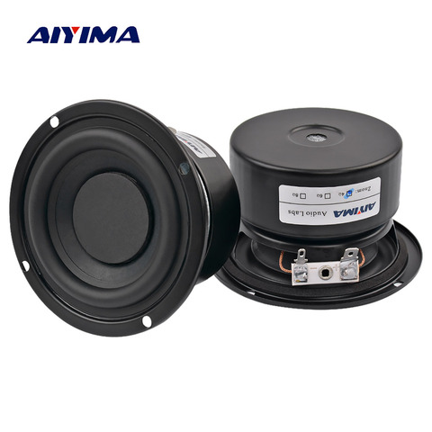 AIYIMA 2PCS Subwoofer Audio Speaker Portable Mini Stereo Speakers