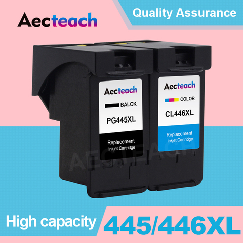 Aecteach Refill Ink Cartridge For Canon PG 445 CL 446 XL PG-445 For Canon Pixma MX494 MG 2440 2540 2940 2540S IP2840 Printer ► Photo 1/6