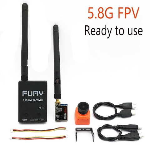 Ready to use 5.8G FPV Receiver UVC Video Downlink OTG VR Android Phone+5.8G 200/600mw Transmitter TS5823+CMOS 1200TVL Camera fpv ► Photo 1/6