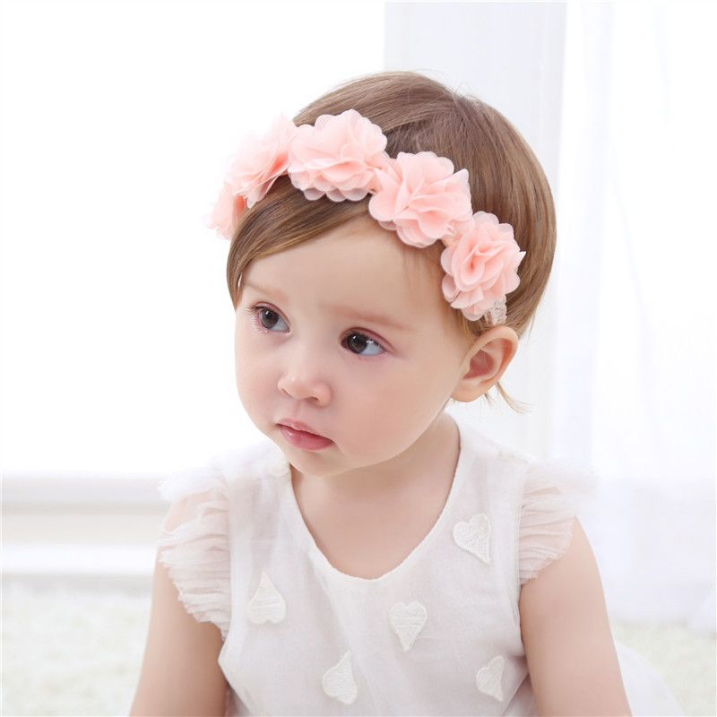 Lovely Baby Kids Big Lace Flower Headband Hair Bow Band Accessories Headwear NEW 