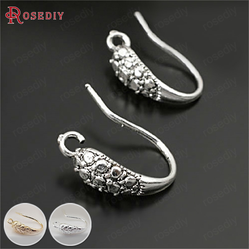 10pcs Gold Silver Plated Earring Hooks Earring Wires for DIY Earring  Jewelry Findings Making Accessories Wholesale