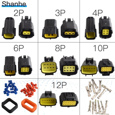 1set 2P 3P 4P 6P 8p 10P 12P  Male Female Electrical  Waterproof Electrical Wire Connector Plug ► Photo 1/6