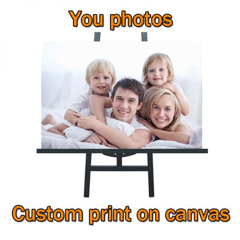 Custom your Photos On Canvas Custom prints Waterproof Spray Printing Custom Posters And Prints Custom Your Pictures Home Decor ► Photo 1/4