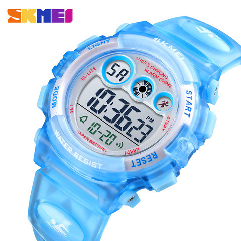 SKMEI Fashion Waterproof Children Boy Girl Watch Digital LED Watches  Alarm Date Sports Electronic Digital Watch Dropship 1451 ► Photo 1/6